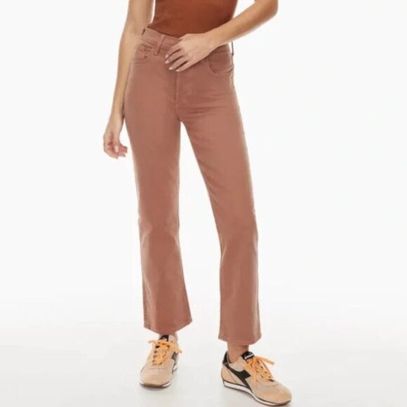 Aritzia Denim Forum |The Arlo High Rise Straight 28L | Women's 31 Terracotta EUC - Picture 1 of 15